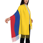 QZLAN Colombian Flag Blanket Scarf Shawls Wrap Accessories for Women, Multi, Large