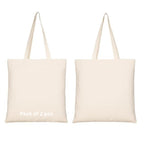 Riheesh Cotton Bags, Natural Cotton, Large Shopping Bags with Long Handles, Set of 2, Off-White Tote Bag for Women/Girls | Multipurpose Bags for School/Gym/Shopping