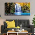 VIBECRAFTS Canvas Paintings for Living Room Drawing Room A Beautiful view of Erawan Waterfall Abstract Premium Canvas Wall Painting for Home|Office|Gift(PTVCH_2359)