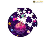 Artvibes Wooden Premium Astronaut on The Planet Puzzles for Kids | Puzzles for Kids Age 2 and 3 | 19 Piece Puzzles | Toddlers Wooden Puzzle | Fun Learning Brain Booster for Little Champions (PZ_703N)