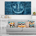 VIBECRAFTS Canvas Paintings for Living Room Drawing Room Face Sculpture Of Buddha Canvas Wall Painting Fitted With Wooden Frame For Home | Office | Living Room | Gifts (PTVCH_2509)