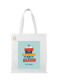 TAJNAN Reusable Tote Bags|100% Organic Cotton Grocery Bag|Eco-Friendly, Multi-Purpose Bag|Sturdy Canvas Bag with 15kgs Capacity | Multiple Stylish Designs,Pack of 1(BagTraveller)