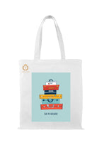 TAJNAN Reusable Tote Bags|100% Organic Cotton Grocery Bag|Eco-Friendly, Multi-Purpose Bag|Sturdy Canvas Bag with 15kgs Capacity | Multiple Stylish Designs,Pack of 1(BagTraveller)