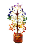 Seven Chakra Crystal Tree of Life for Positive Energy - Feng Shui Decor | Gemstone Bonsai Money Magnet Tree for Home Decor, Good Luck & Meditation | Crystal Gift for Office Desk, Spiritual Decor Items