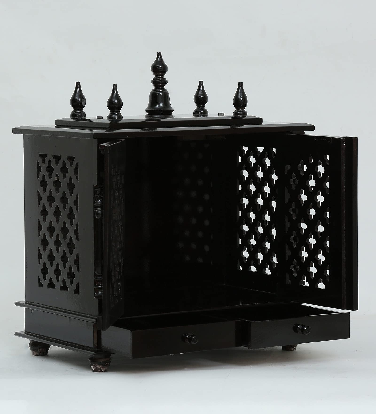Jodhpur Handicrafts Wood MDF Home Temple (46 x 23 x 56 cm, Brown)