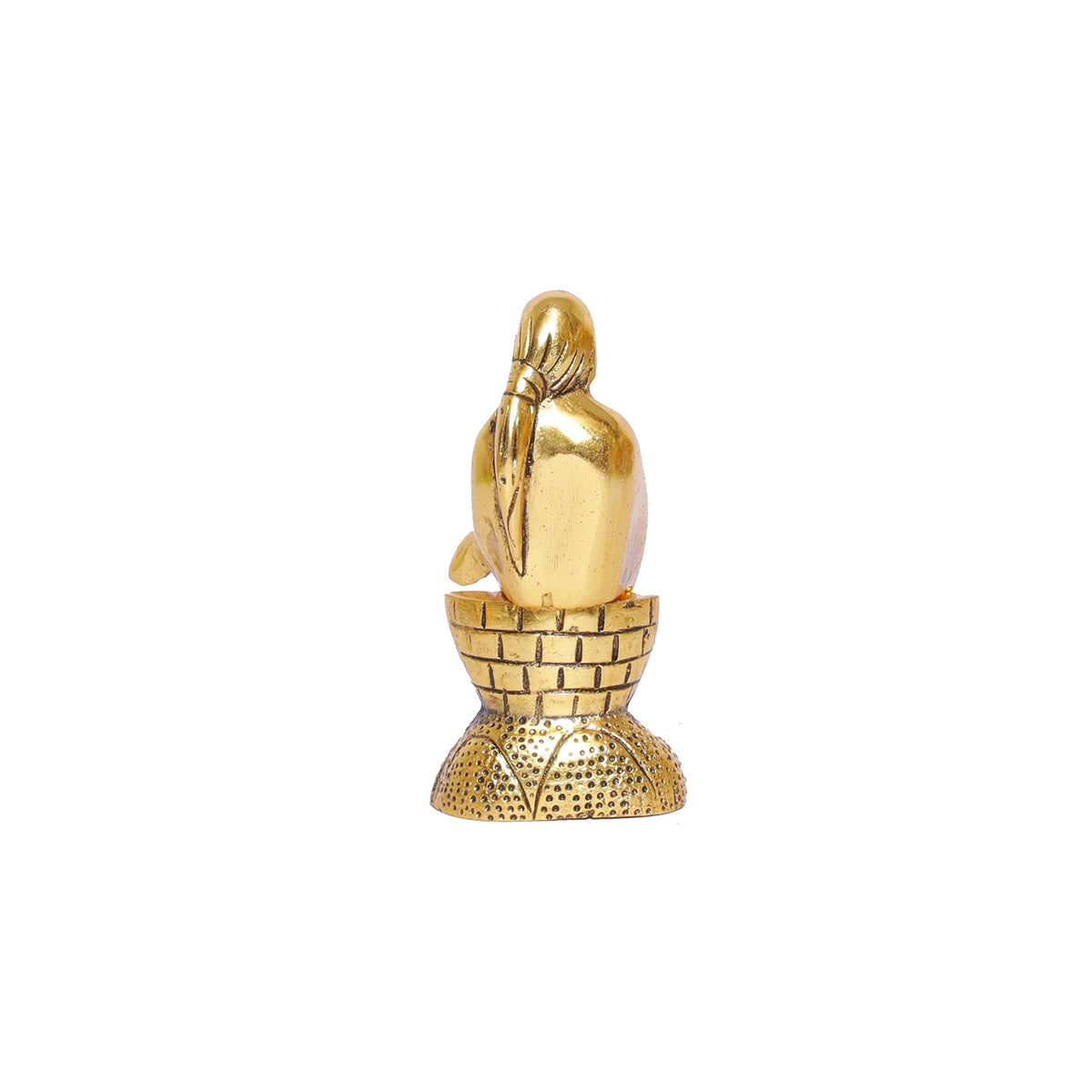 KridayKraft Shirdi Sai Baba Statue Idol Showpiece for Car Dashboard & Home,Office,Table Decorative Gift for Have House Warming, Birthday...