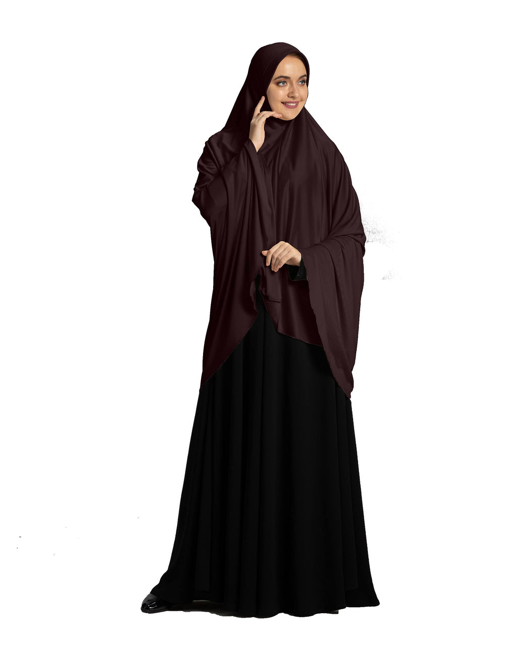 Mehar HIJAB'S MUSLIM MODEST WOMEN'S STYLISH ZAKIA HIJAB (Cocco, XX-Large)