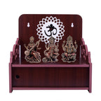 Lakhaji Christian Wooden Wall Hanging Temple for Home and Shop,Office and Home showpiece Temple (Maroon-6)