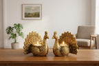 KridayKraft Designed with a Versatile Central Cavity, This Peacock Serves as a Stunning tealight Candle Holder, a mini Indoor Planter, a Unique Pen Stand, or a Sophisticated Vanity Organizer.