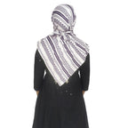 Switchon Rayon Anti Pollution Full face Scarf UV Sun Rays Protection Hijab scarf for women - Free Size (Blue and White)