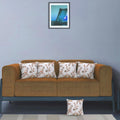 Trance Home Linen Set of 5 Premium 100% Cotton 12x12 inch Cushion Covers for Sofa and Diwan | Small Cushion Covers – (12x12 inch | 30cmx30cm, Nile Peach) – Set of 5