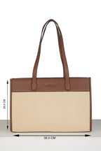 Van Heusen_Womens__Tote Bag_(VWSS25SMU0237_BEIGE/BROWN_)