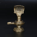 ARTVARKO Brass Shivling with Snake Shiv Lingam Statue Snake Idols of Shiva for Home Temple Puja's Decorative Diwali Vastu Gifts 3 Inch.