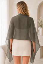 YOUR SMILE for Women Lightweight Breathable Solid Color Soft Chiffon Long Fashion Scarves Sun-proof Shawls Wrap, Olive Green, 27''x70''