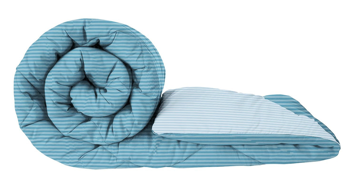A Brand New - Umi AC Comforter Double Bed | AC Blanket Double Bed | 220 GSM Soft Microfiber Reversible Lightweight All-Weather Bed Comforter/Duvet/Quilt (90X86 Inche, Aqua & Light Blue) Kafalo