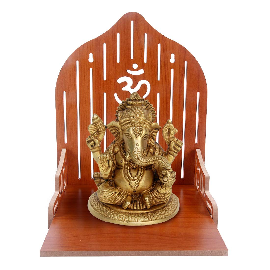 VJ Sons Wooden Temple Plywood Mandir Singhasan,Baal Gopal,Pooja Room Home Decore Office Or Home Temple (Red)