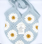 ZZARA DECORATION Crochet Handmade Women's Stylish Cotton HandmadeSpacious Shoulder Tote Bag, Crochet Purse Shopping Bag