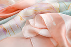 CrossKulture Female Polyester Blend Two Toned Silken Feel Scarf for Women | Stylish, Soft & Lightweight Stole | Polyester Blend Feel Neck Scarf, Hair Scarf, Head Scarf, Multicolor