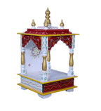 Kamdhenu Art and Craft Wooden Temple/Home Temple/Pooja Mandir/Pooja Mandap/Temple for Home, 12 X 24 inch