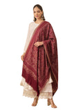 Pashmoda Women Paisley Harmony Kaani Wool Blend Stole (Size : 28x80in, 71X203cm) AVST10