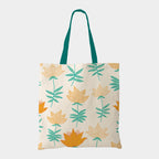 The Purple Tree Women's Canvas Tote Bag, Floral Print, 15x16 inch, 5kg Capacity, Adult, Female, Casual, 1 Pc