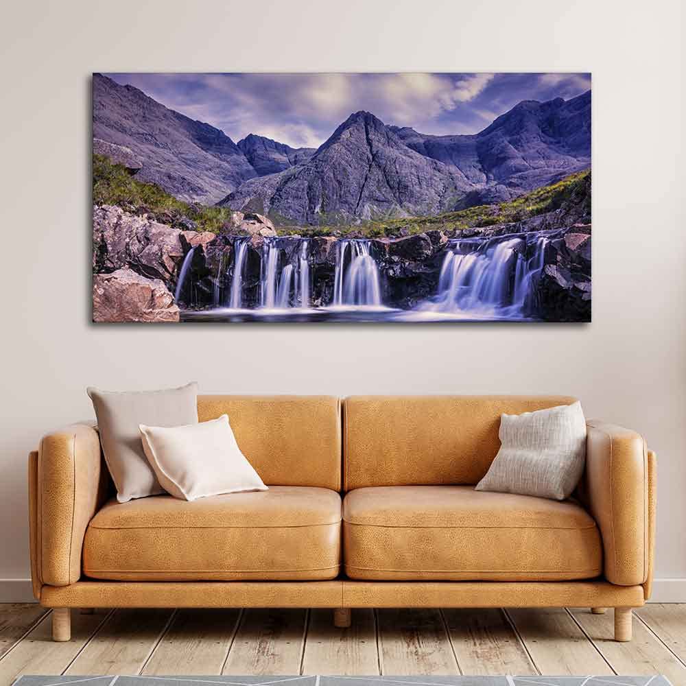VIBECRAFTS Canvas Paintings for Living Room Drawing Room Beautiful Nature Scenery Canvas Wall Painting for Home|Office|Gift(PTVCH_2366NV)