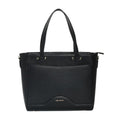 The Gusto Black Ardor - Premium Vegan Leather Tote Bag For Women | Stylish Hand Bag/Shoulder Bag With Zip, Fits Upto 14 Laptop | Office, Casual, College Use | Detachable Sling, Handcrafted