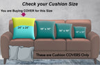 Trance Home Linen Set of 5 Premium 100% Cotton 24x24 inch Cushion Covers Only for Sofa and Diwan | 24 x 24 Cushion Pillow Covers Only – (24x24 inch | 60cmx60cm, Dori & Damask Forest Green) – Set of 5