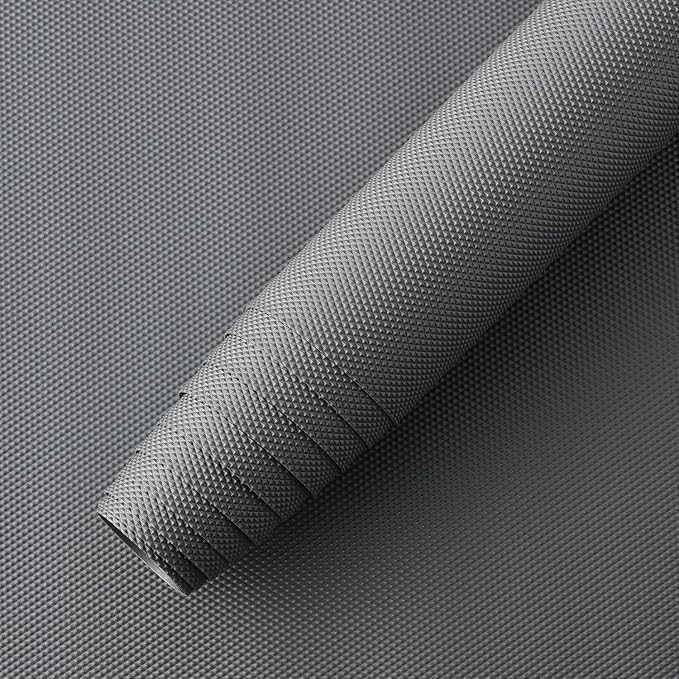 EVA Drawer Mat – 45cmX1.5m YI Homeware Grey Anti-Slip EVA Drawer & Shelf Liner, Waterproof & Washable Kitchen & Cabinet Placemat Roll, Custom Cut Fit (Grey) Kafalo