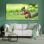 VIBECRAFTS Canvas Paintings for Living Room Drawing Room Little Squirrel In The Park Premium Wall Painting Wall Painting Fitted with Wooden Frame for Home | Office | Gift (PTVCH_2321)