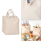JD BAGS Canvas Tote Bags for Men & Women (Pack of 3) | Eco-Friendly Cotton Shopping Bags | 13x15 Inch Large Capacity | Reusable Shoulder Bag for Office, College, Travel, Grocery