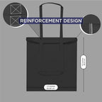 Mantooo Black Cotton Canvas Tote Bags Bulk Shopping Bag for Crafts, DIY Reusable Grocery Bag, 14 X 16 Inch – 6 Piece Pack (Black - 6Piece).