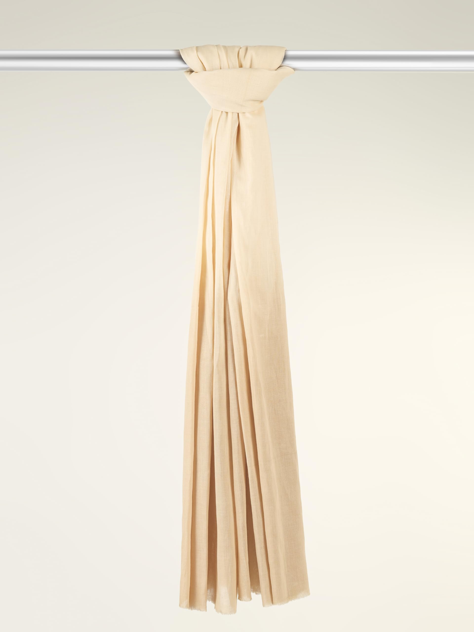 VERAME Cotton Ombre Shaded Scarf for Women & Men – Lightweight Breathable Summer Stole, Soft Stylish Unisex Wrap (BEIGE)