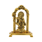 Prince Home Decor & Gifts Radha Krishna Standing Under Mehrab Metal Showpiece – Handcrafted Decorative Idol for Home Temple, Living Room Décor & Auspicious Festive or Wedding Gifting