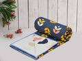 A Brand New - Umi Super Soft Brushed Microfiber Cotton 3 Layer Breathable Single Dohar Lightweight Summer Blanket Dohar 57X87(Inches) 144X220(CM) Flannel Dohar Throws for Bed (Blue;Yellow) Kafalo
