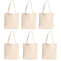 BOHEMEO Reusable Natural Cotton Plain Tote Shopping Bag, Multi-purpose Canvas Bags, Suitable for DIY Project, Grocery Bags, Shopping Bags, Book Bags, Gift Bags.