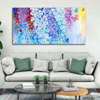 VIBECRAFTS Canvas Paintings for Living Room Drawing Room Canvas Abstract Art Wall Painting of Orchid Flowers for Home|Office|Gift(PTVCH_2377)