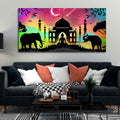 VIBECRAFTS Canvas Paintings for Living Room Drawing Room Vector Illustration Art Canvas Wall Painting Fitted With Wooden Frame For Home | Office | Living Room | Gifts (PTVCH_2537)