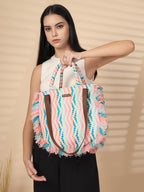 ENSAC Canvas Tote Shoulder Bag For Women | Fits upto 14 Laptop for Women Work & Daily Use |Handcrafted from premium cotton canvas perfect for Work & Daily Use