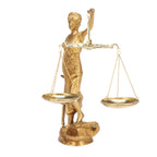 SVARUP Brass Justice Lady Law and Equality Blind Folded Idol Nyay Murti for Office Home Decor Height 9.5 Inch