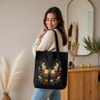Kaigan Black Premium Tote Bag Printed Designed Canvas Tote Bags For Women, Ecofriendly Cotton Canvas Bag for Girls Tote bag For Shopping, College, Travel, Handbag For Unisex