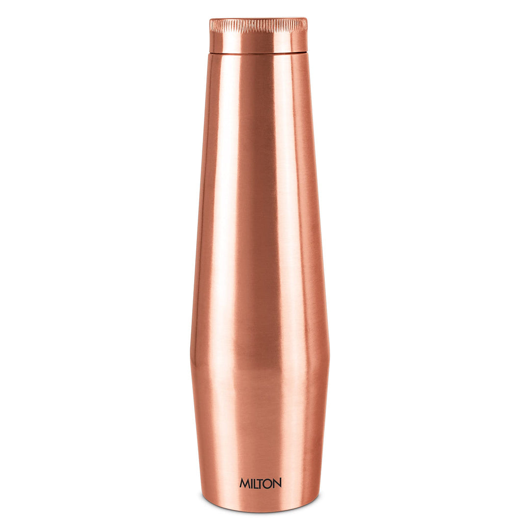 MILTON Copper Crown 1100 Bottle, 950 ml,100% Pure Copper, BPA Free Water Bottle, Leak Proof, Office Bottle, Boosts Immunity, Supports Digestive & Liver Health, Ayurveda Inspired