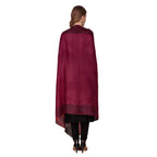 BRAVEZI Women's Maroon Woolen faux Pashmina Shawls
