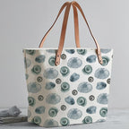The Purple Tree Oversized Tote Bag For Women, Shell Art Tote Bags with Zip, College Bag for Girls, Tote Bag for Traveling & Daily Use, Gifts for Women, Large Capacity Handbag