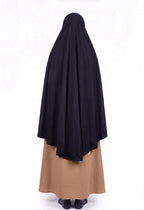AL RIDHA Women's Premium Sarina Crystal Namaz Hijab | Readymade Namazi Scarf & Rumali for Daily Prayer | Soft & Lightweight Islamic Prayer Wear (Black)
