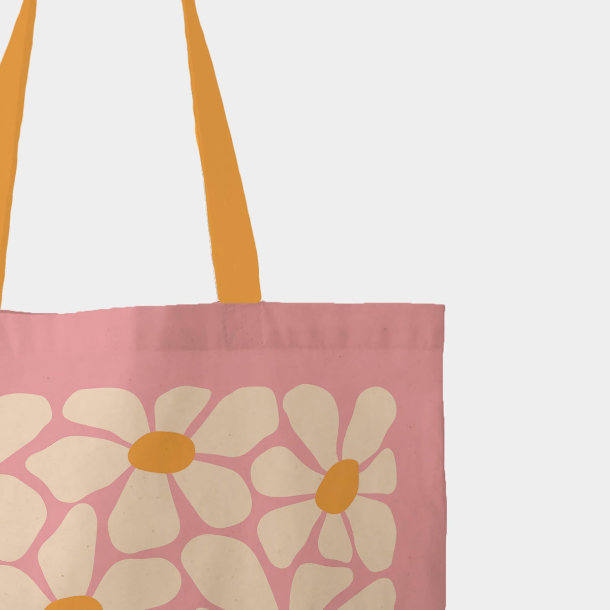 The Purple Tree Daisy Blossom Canvas Tote Bag - 1 Pc, Women Canvas Tote Bag, Eco friendly Bag, cute Tote, Stylish Bags For Women