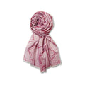 FAHABO Shimmer Geometric Woven Cotton Blend Scarf for Women – Lightweight Hijab & Stole Wrap | 73 x 29 Inches (Red)