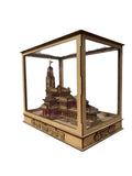 Shri Ram Mandir Showpiece with LED Light – MDF Temple Model (12x8x10 Inches) | Decorative Spiritual Home Décor