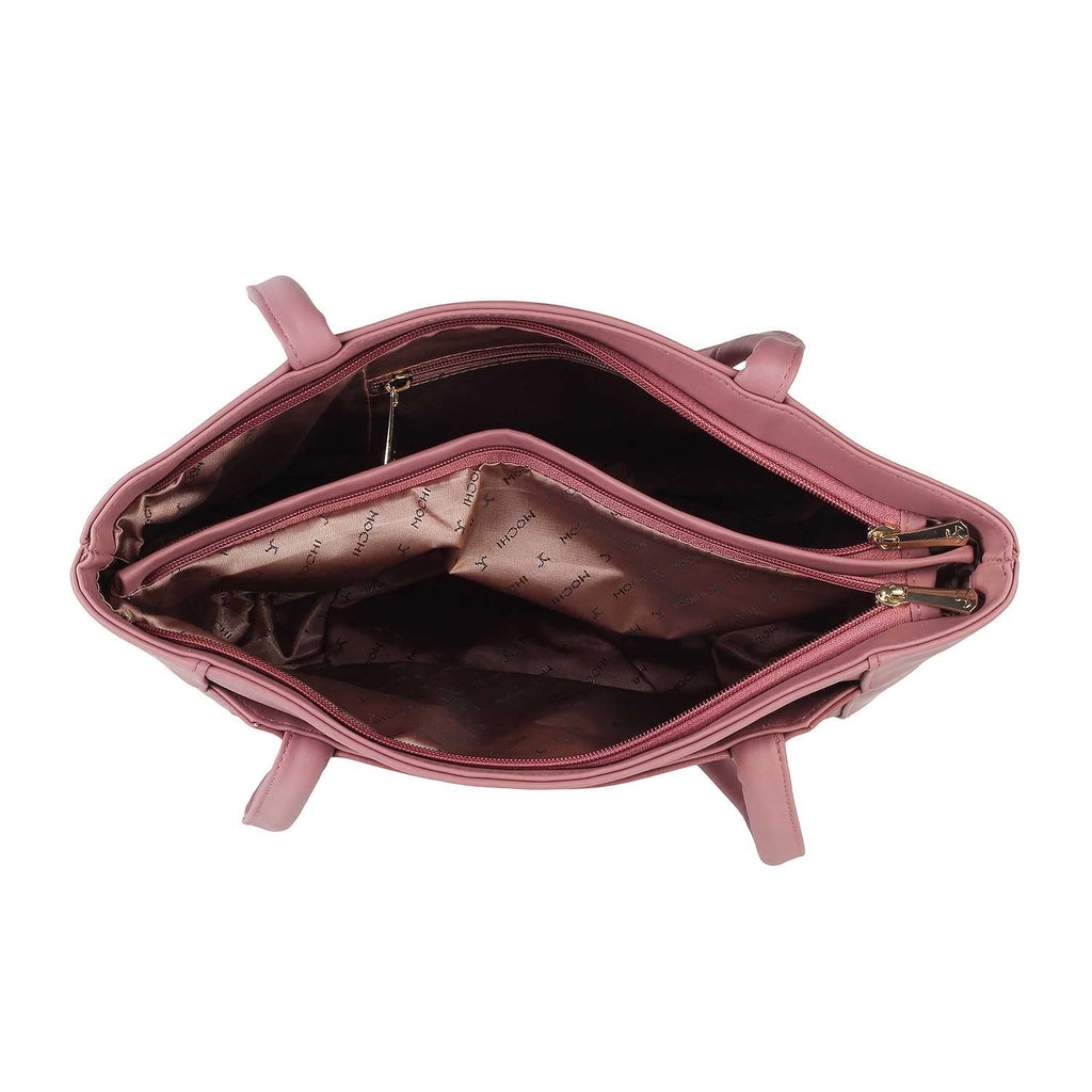 Mochi Womens Velvet Pink Shoulder Bag (One Size)