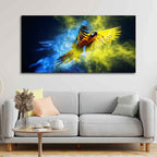 VIBECRAFTS Canvas Paintings for Living Room Drawing Room Flying Parrot Premium Canvas Wall Painting Fitted With Wooden Frame for Home|Office|Gift(PTVCH_2312)